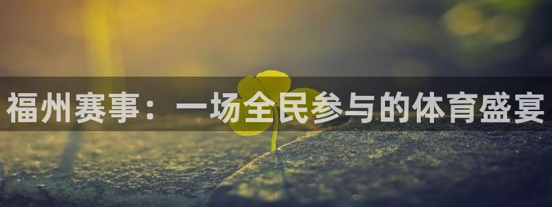 福州赛事：一场全民参与的体育盛宴